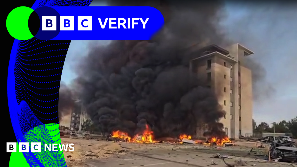 BBC Verify Live: Irani Strike in Israel investigated and controlled video of protest Base raf