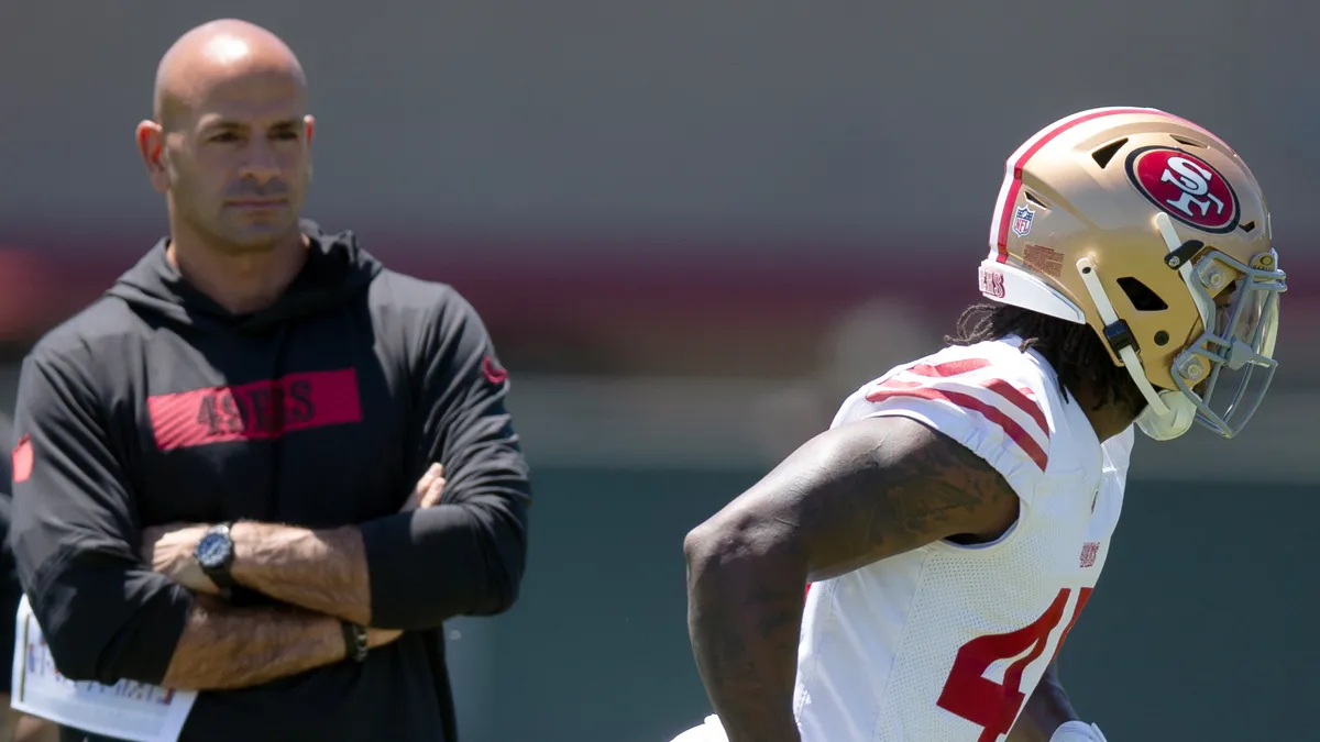 George Kittle expects ‘violence’ via Robert Saleh’s 49ers defense – NBC Sports Bay Area and California