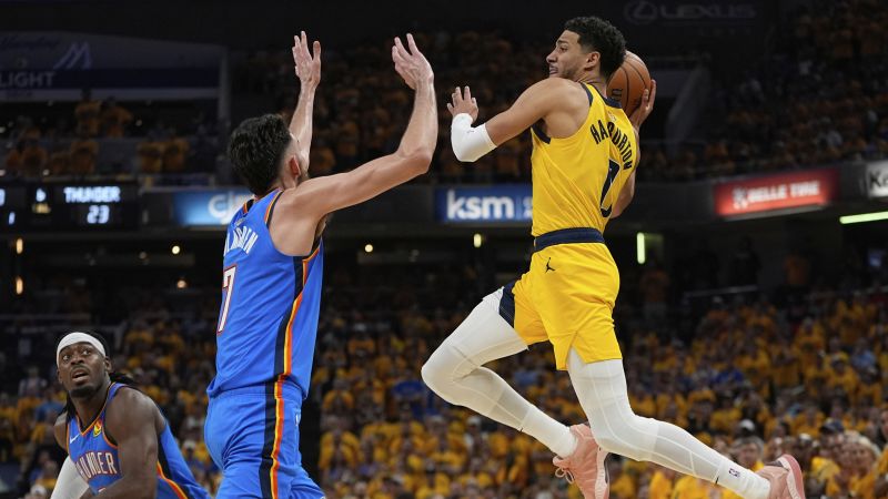 It is a winner-take-all-match 7 in the NBA final between the Indiana Pacers and Oklahoma City Thunder