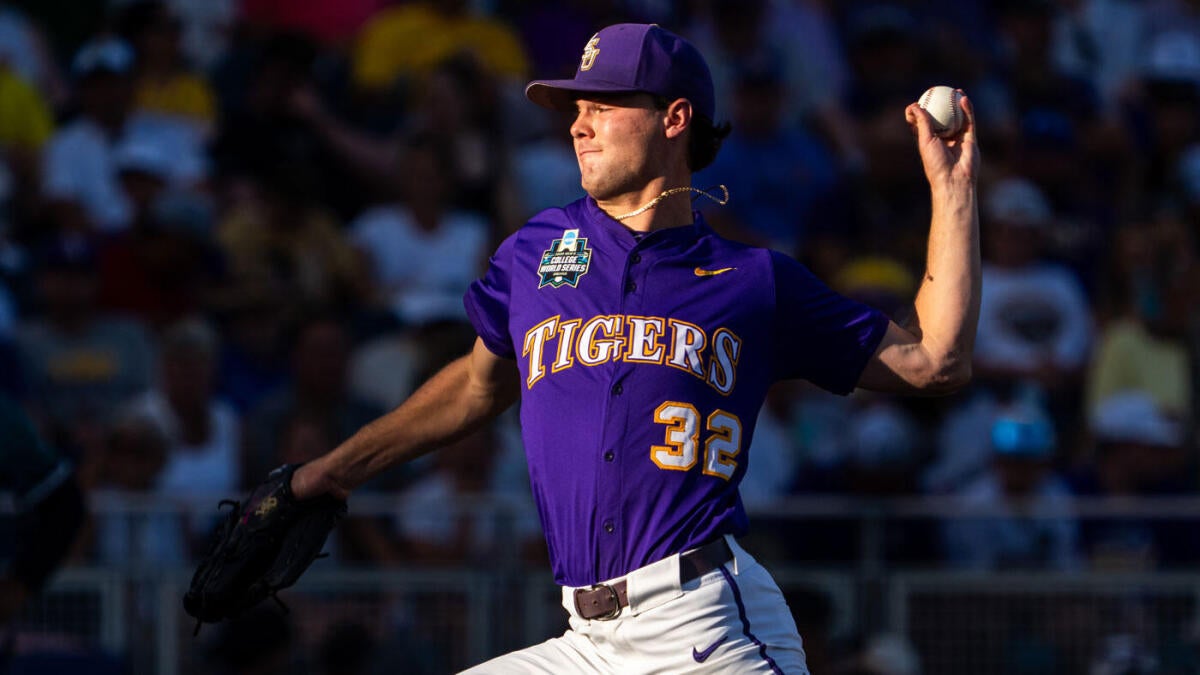 2025 College World Series score, results: LSU takes Game 1 against Coastal Carolina with a beautiful pitch show
