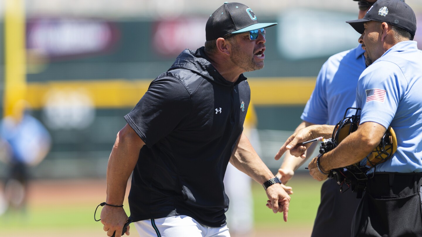 Coastal Carolina coach shot out of the CWS match for ‘long -term arguments’, assistant for comment